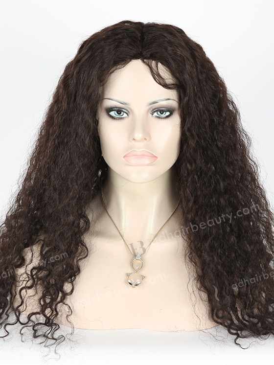 In Stock Brazilian Virgin Hair 22" Molado Curly Natural Color Full Lace Glueless Wig GL-04032